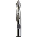 Melin Tool Co 1/4" Dia., 3/8" Shank, 5/8" LOC, 2-7/16" OAL, 2 Flute 60° Cobalt Drill Mill, TiCN A-1208-DP60-TiCN